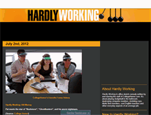 Tablet Screenshot of hardlyworking.com